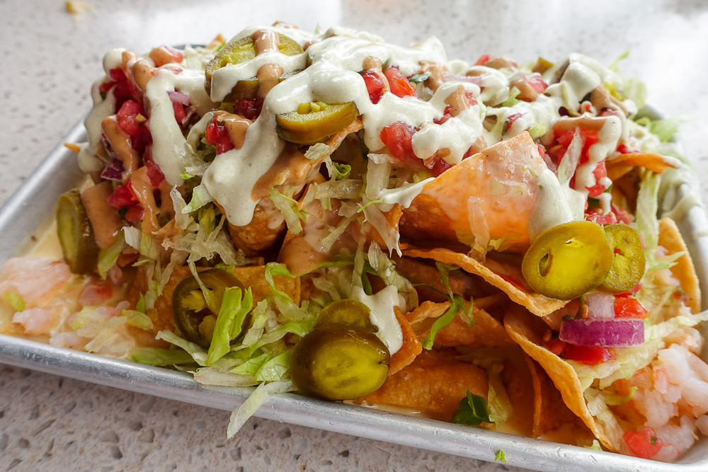 Seafood Nachos from Dockside.