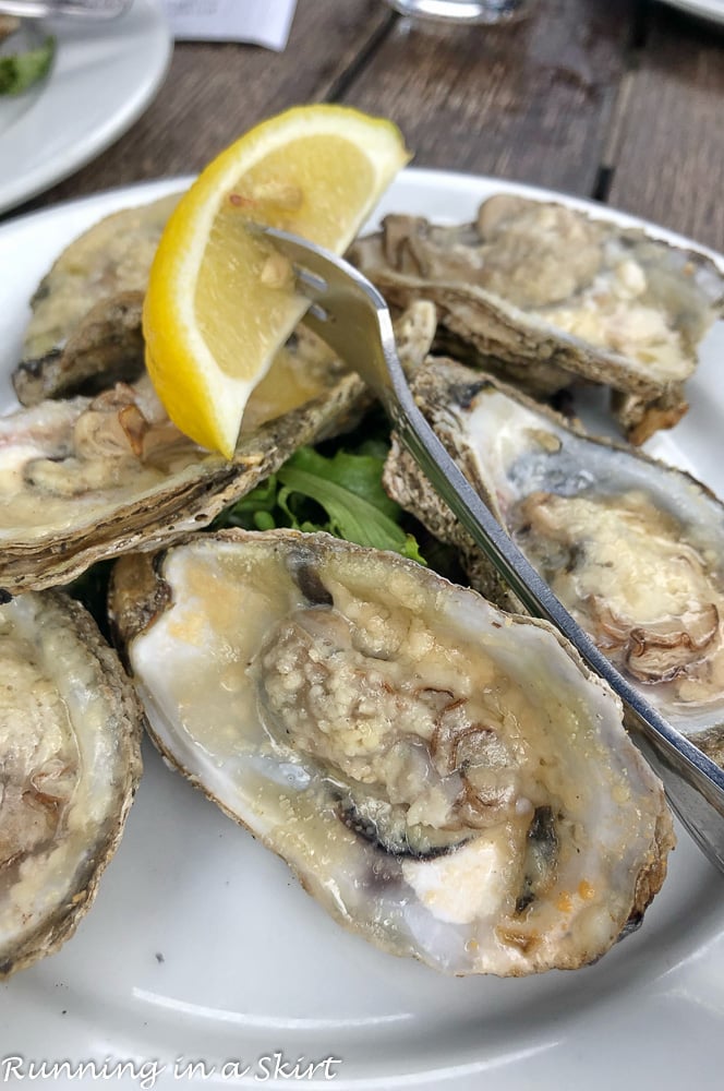 Hilton Head restaurants on the water - Oysters from Fishcamp
