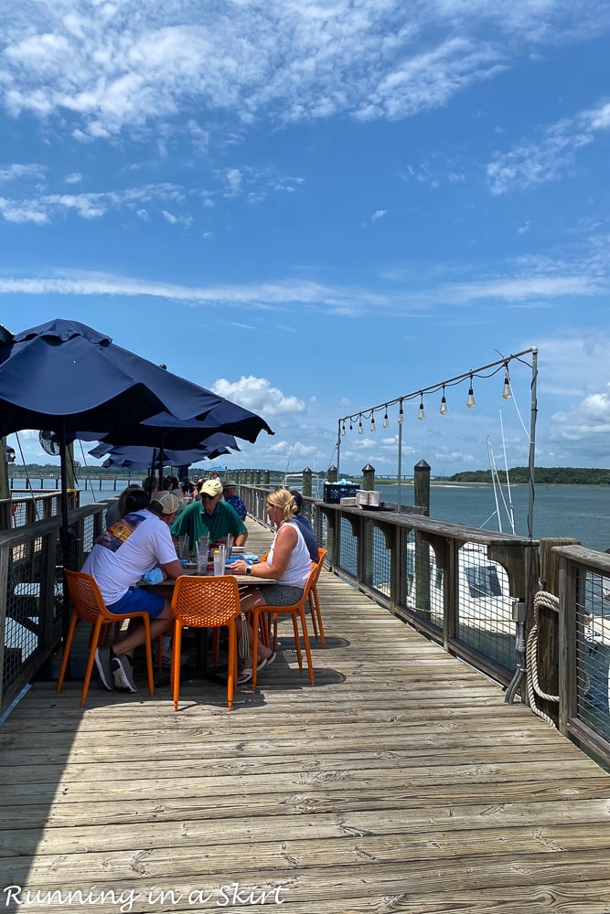 Waterview from tables at Hudson's Seafood on the Docks