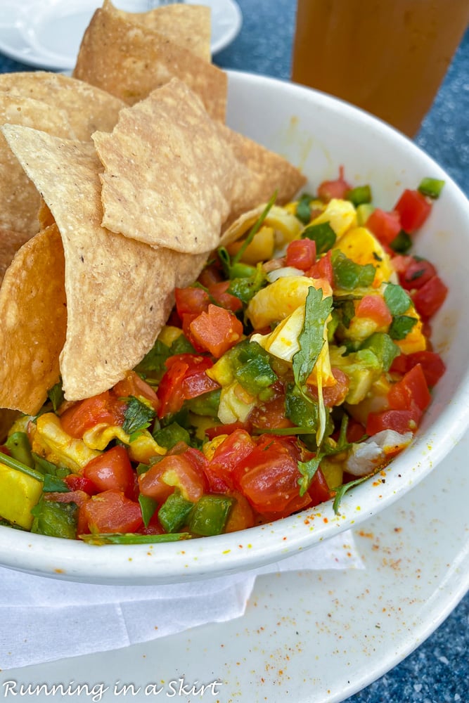 Ceviche from Skull Creek Boathouse