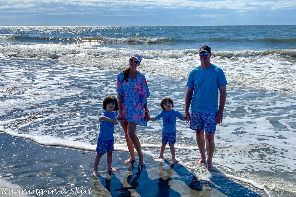 Things to Do in Isle of Palms- Family on the beach.