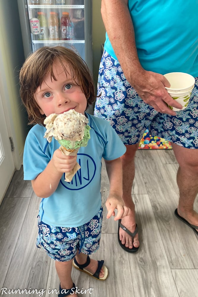 Things to Do in Isle of Palms - Toddler eating ice cream.