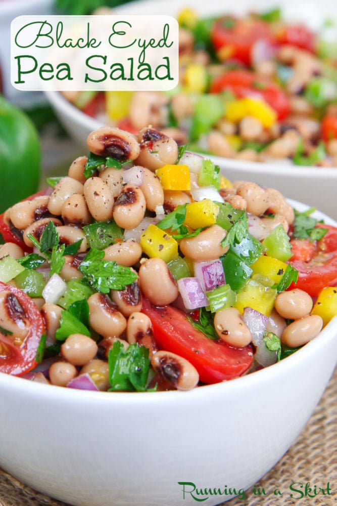 Black Eyed Pea Salad with Italian Dressing Pinterest Pin