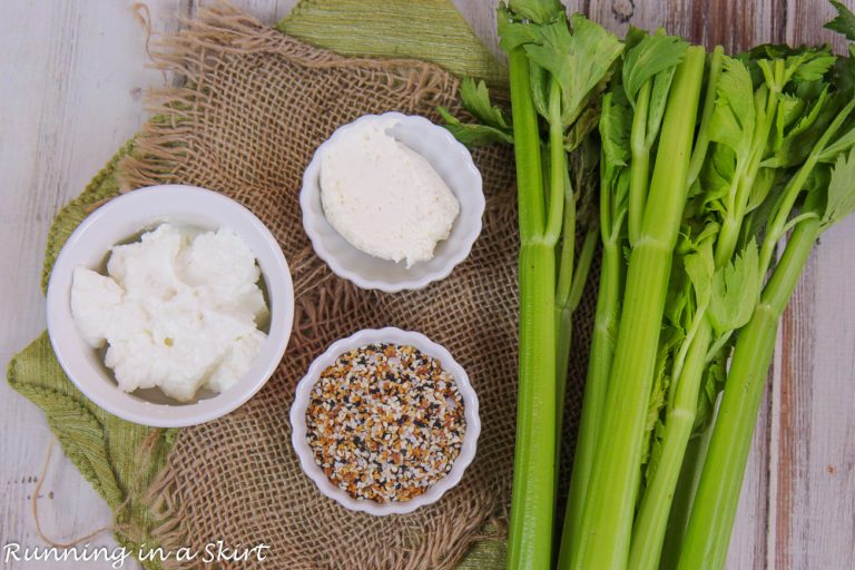 Everything Bagel Stuffed Celery « Running in a Skirt