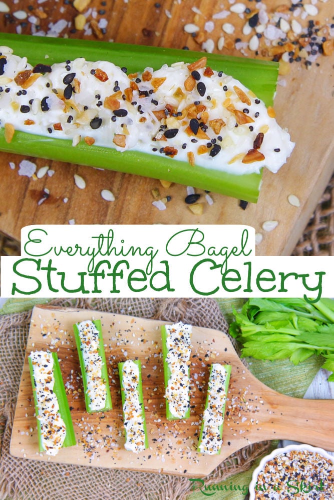 Everything Bagel Stuffed Celery via @juliewunder