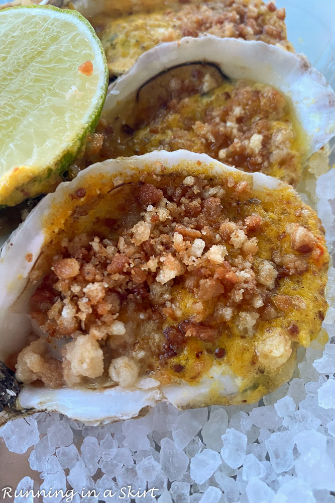Best Isle of Palms Restaurants & Wild Dunes Restaurants - Baked Oysters from Oyster Catcher.