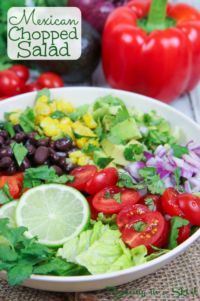 Mexican Chopped Salad Pinterest Pin