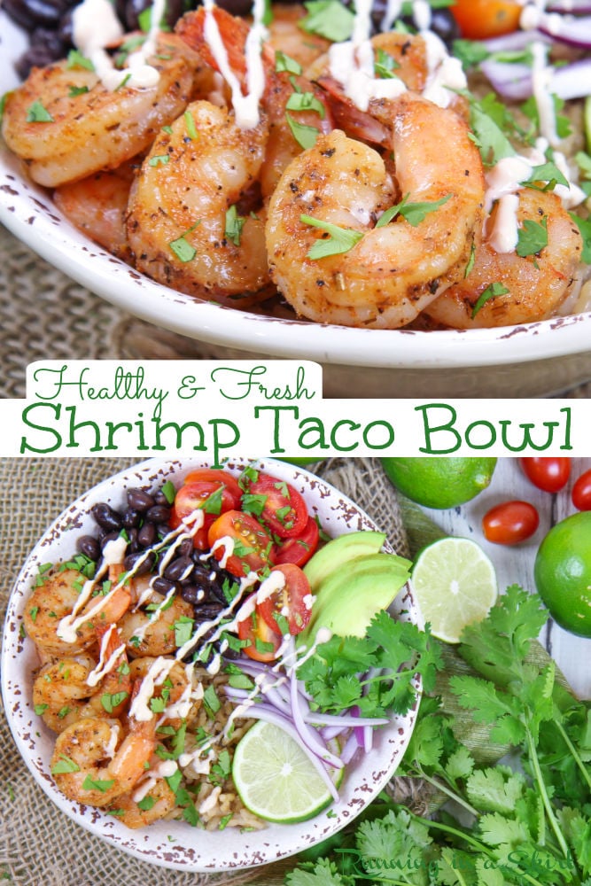 Shrimp Taco Bowls via @juliewunder