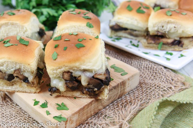 Vegetarian Sliders Portobello & Cheese « Running in a Skirt