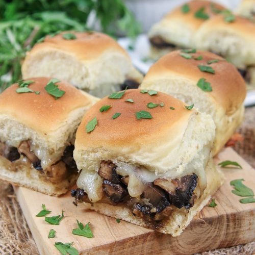 Vegetarian Sliders Portobello & Cheese « Running in a Skirt