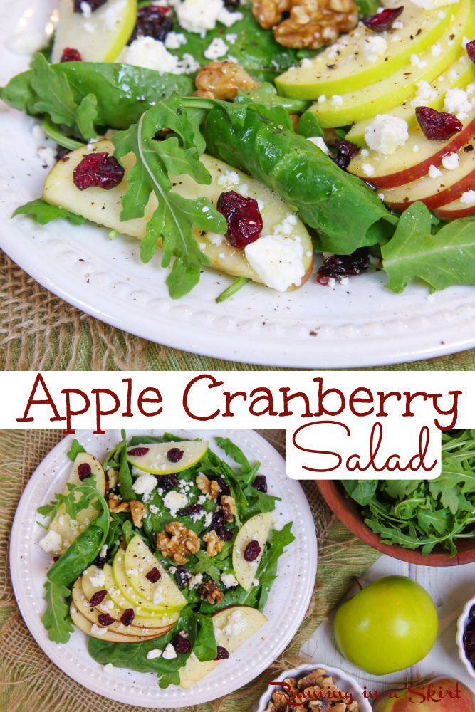 Apple Cranberry Salad via @juliewunder