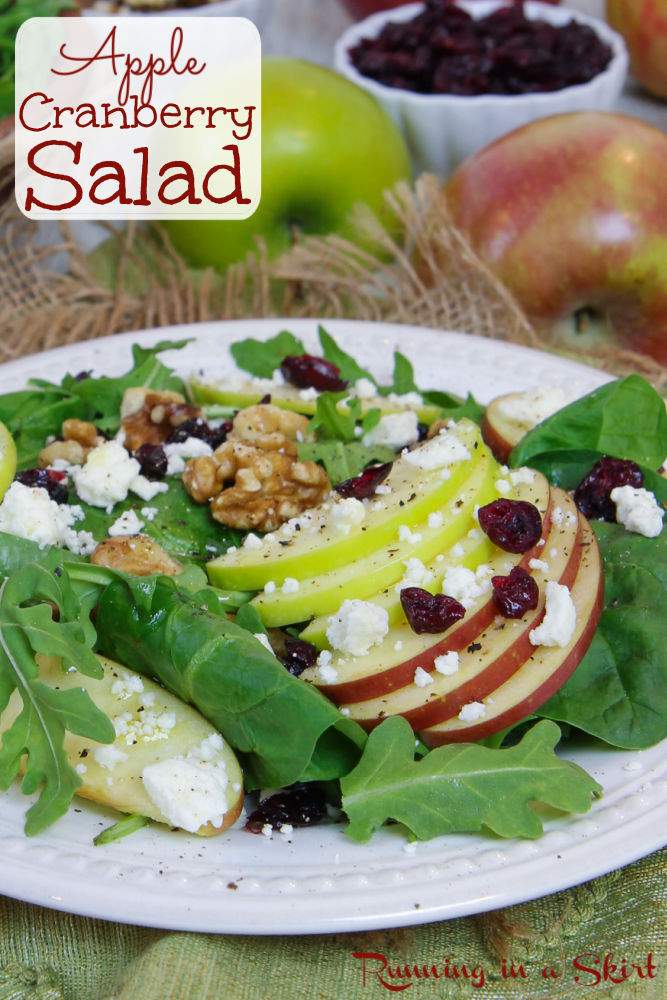 Apple Cranberry Salad Pinterest Pin