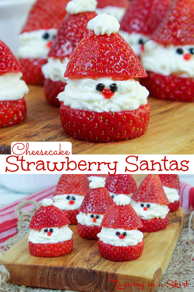 Strawberry Santas via @juliewunder