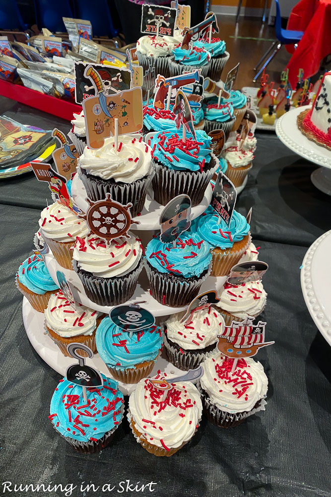 Pirate Birthday Party Cupcakes