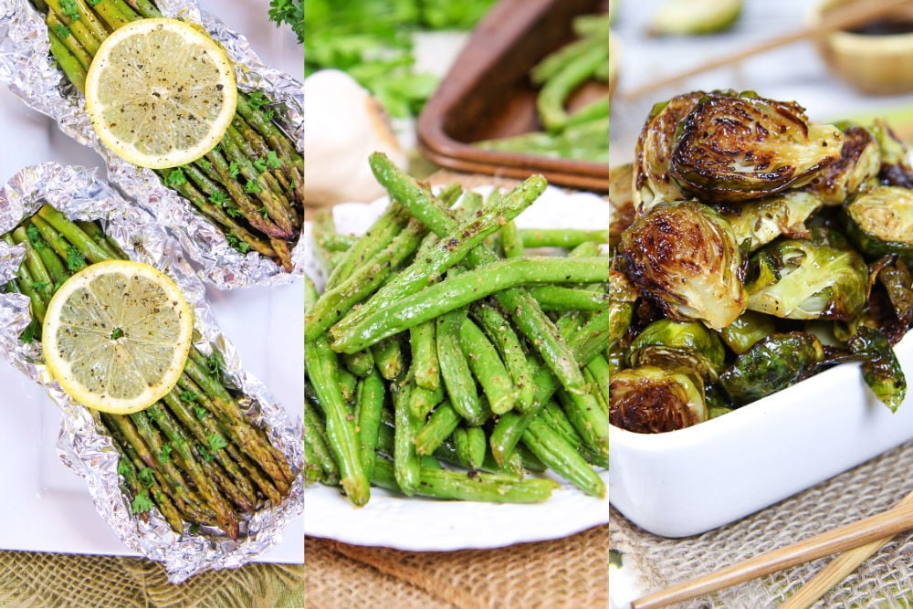 Side Dishes for Salmon healthy collage.