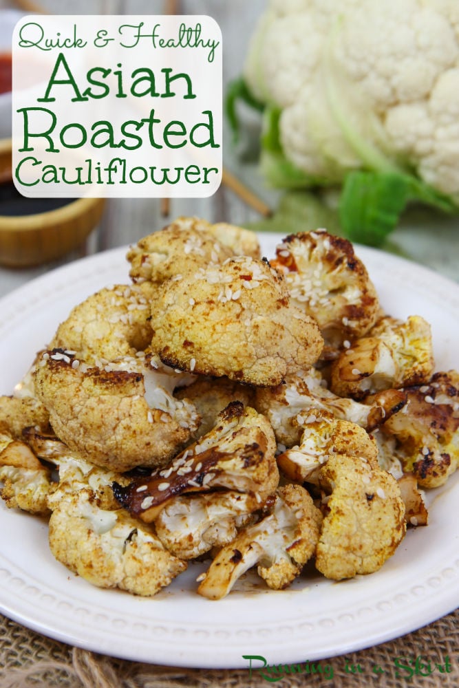 Roasted Asian Cauliflower Pinterest Pin