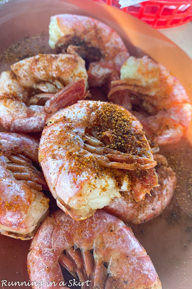 Jekyll Island Restaurants - Tortuga Jacks shrimp