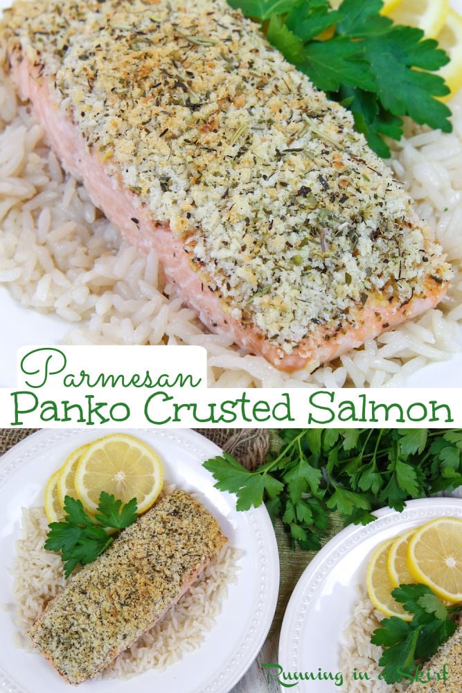 Parmesan Panko Crusted Salmon via @juliewunder