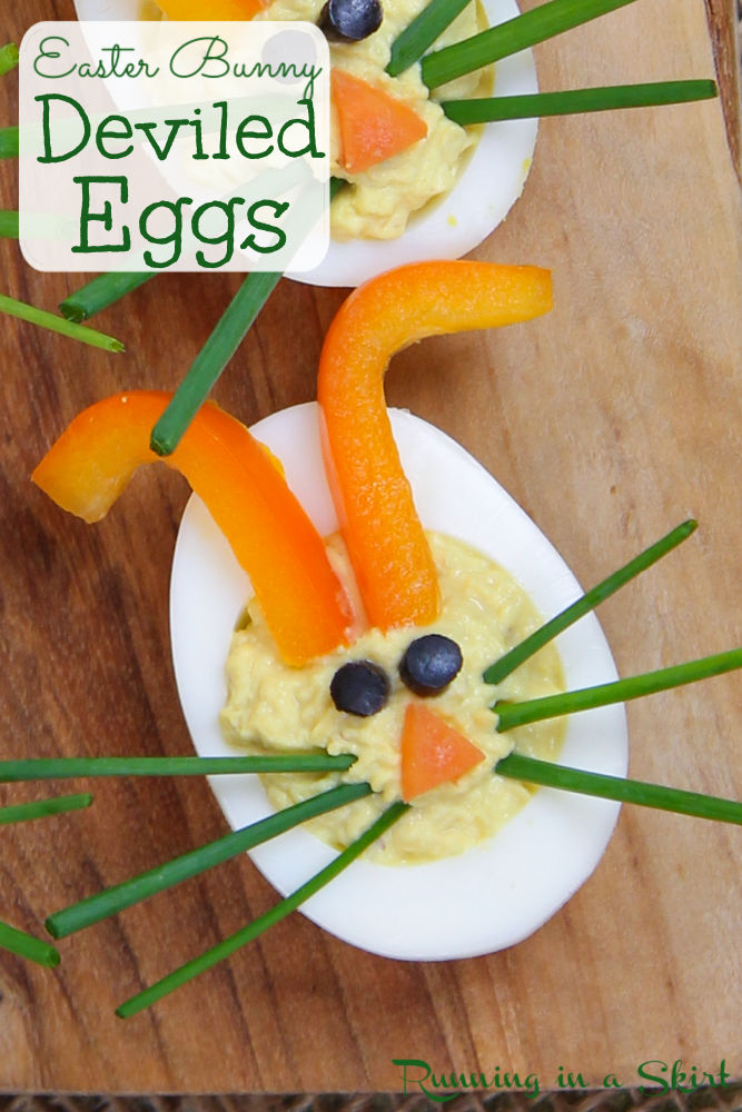 Easter Deviled Eggs recipe Pinterest Pin