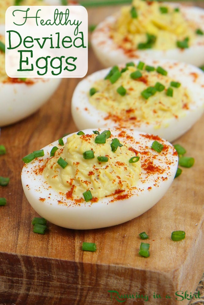 Greek Yogurt Deviled Eggs No Mayo Pinterest Pin