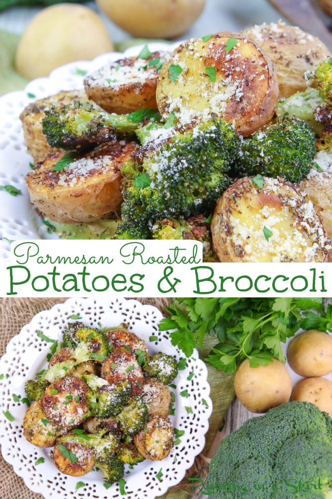 Roasted Potatoes and Broccoli via @juliewunder