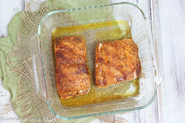 Blackened Salmon Alfredo Pasta « Running in a Skirt