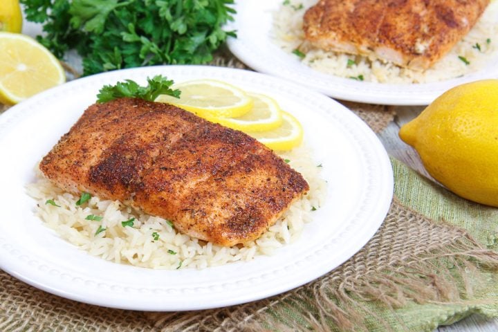 Baked Blackened Salmon recipe -4 Ingredients « Running in a Skirt