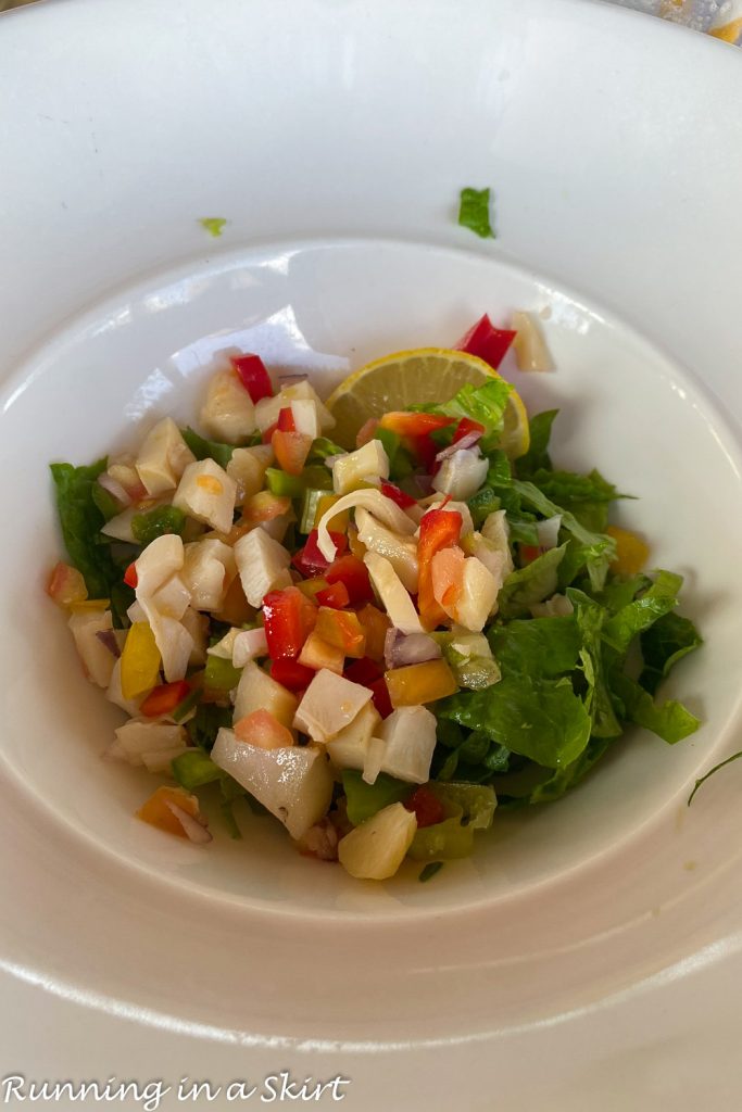 Conch Salad at Barefoot by the Sea