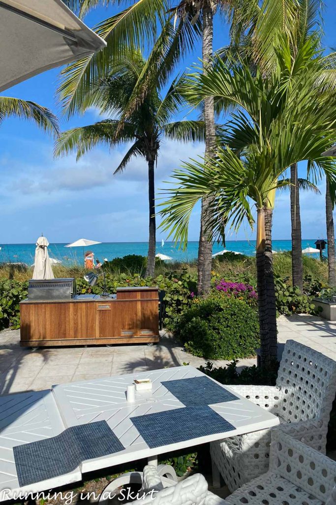 Beaches Turks and Caicos restaurants Bayside view