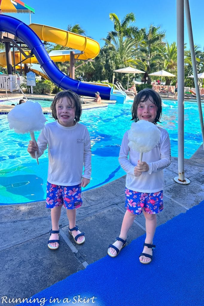 Beaches Turks and Caicos reviews cotton candy