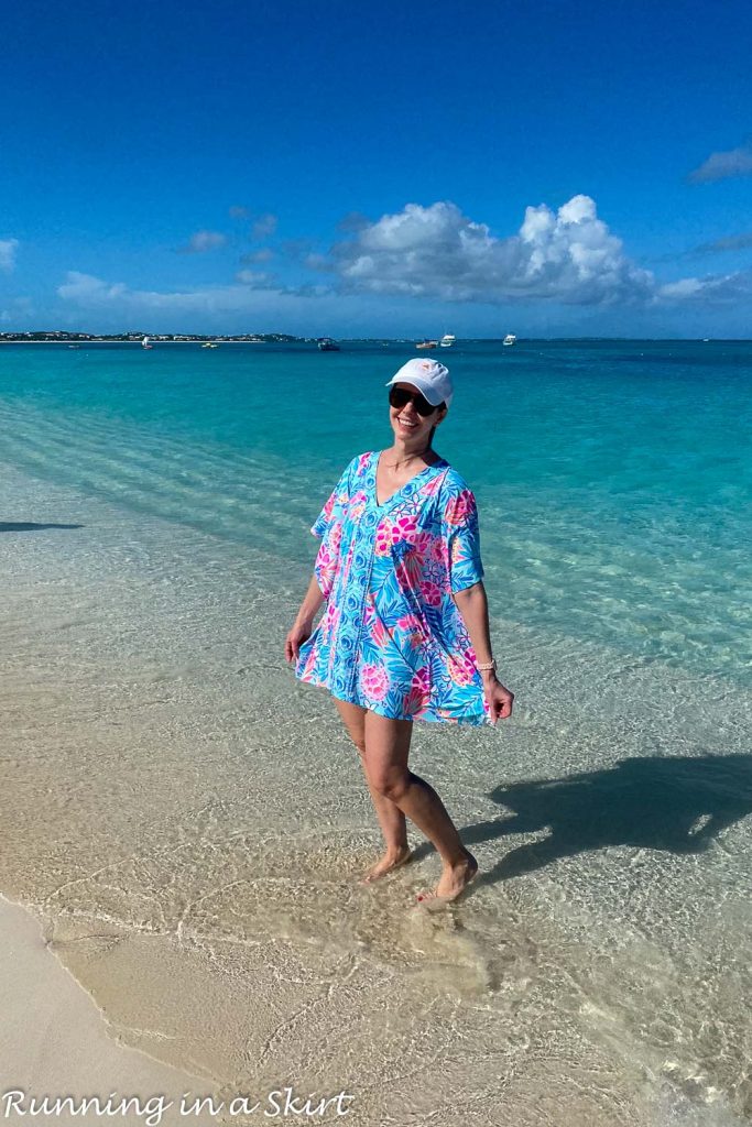 Woman on Grace Bay Beach