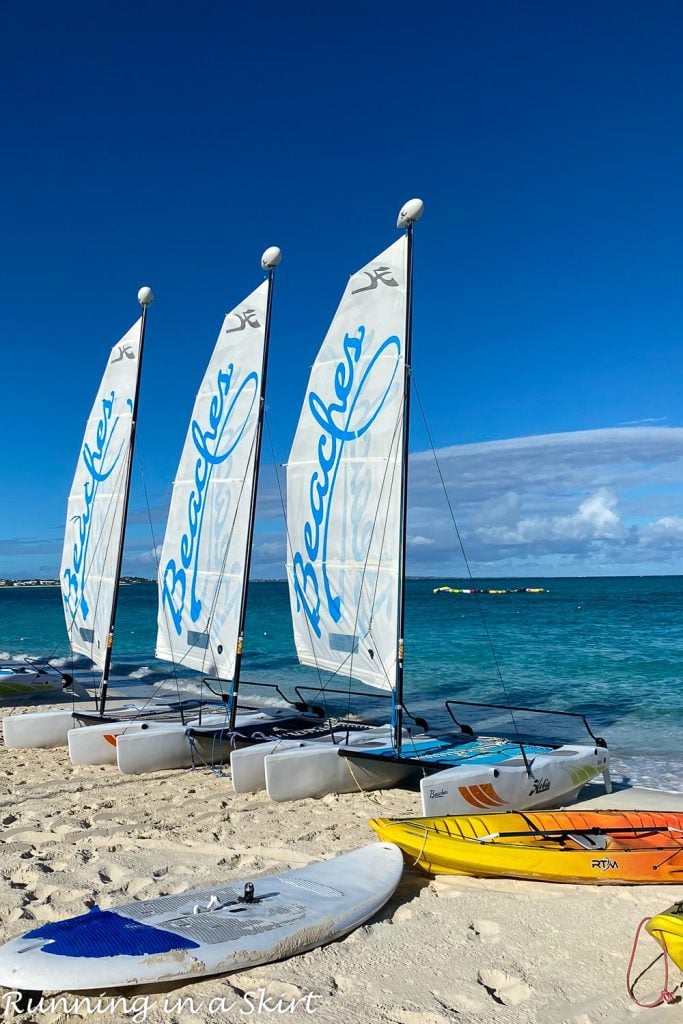 Beaches sailboats on beach -included activity