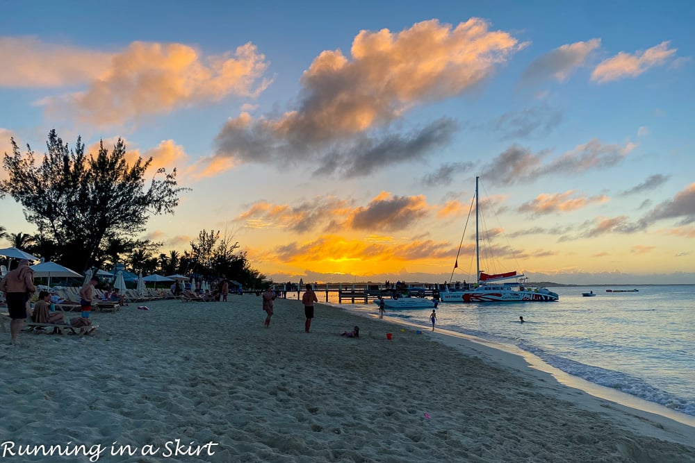 Sunset on Grace Bay Beach