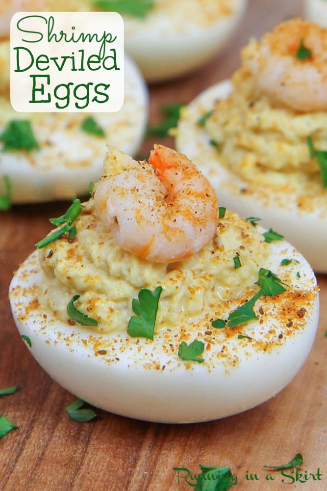 Shrimp Deviled Eggs Pinterest Pin