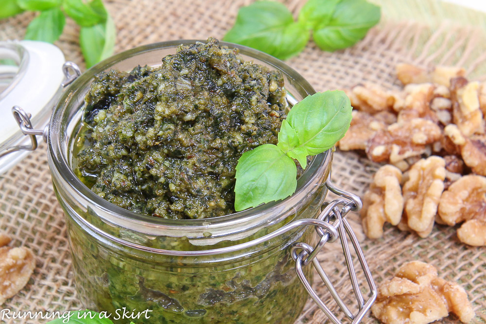 Walnut Pesto Recipe Fresh & Homemade « Running in a Skirt