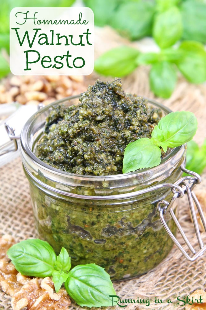 Walnut Pesto recipe Pinterest Pin