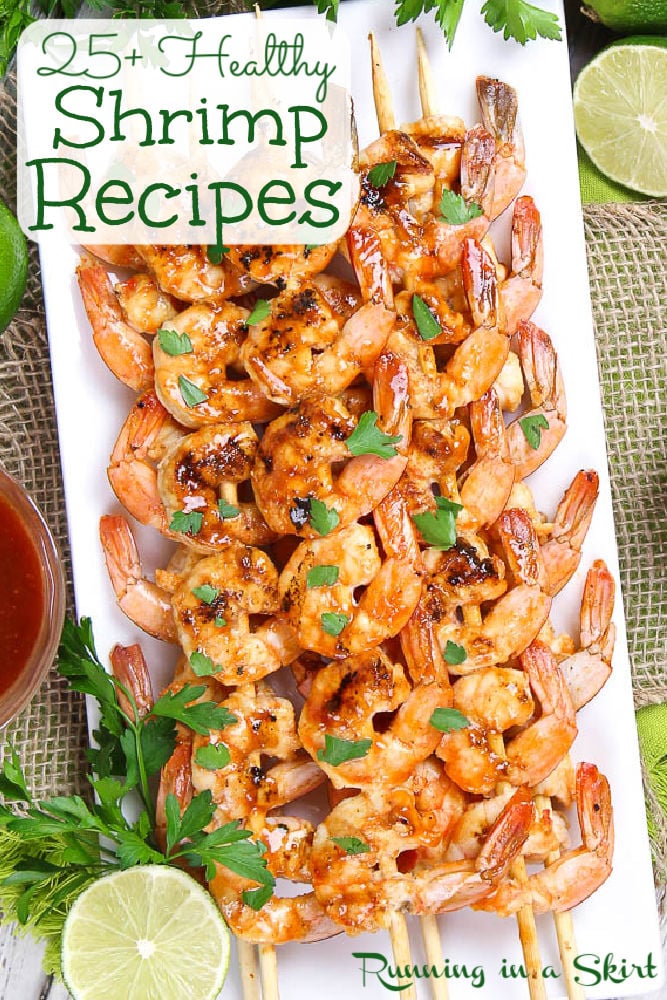 Healthy Shrimp recipes Pinterest pin