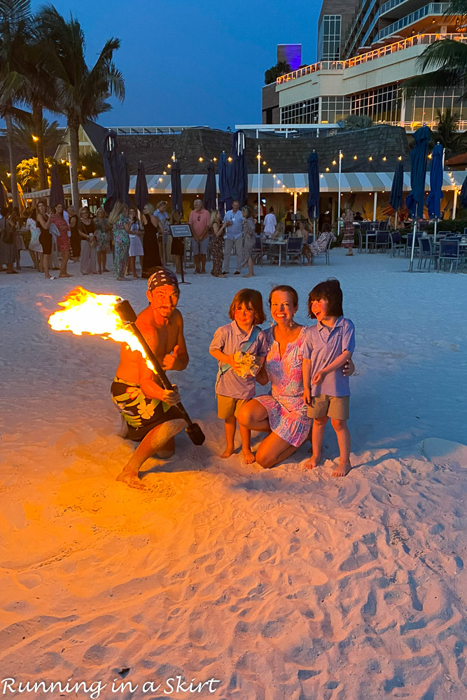 Sunset Fire Dancer at JW Marriott Marco Island