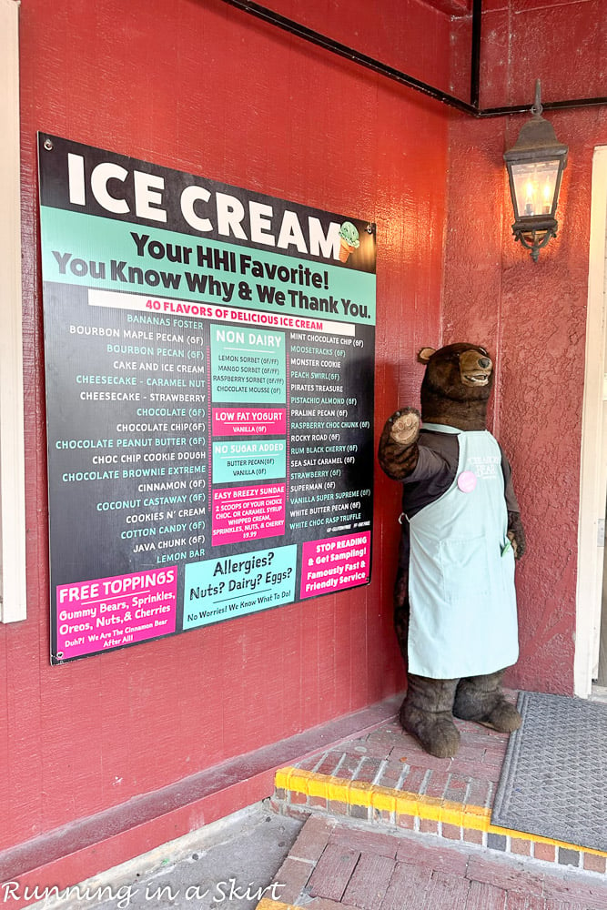 Things to Do in Hilton Head with Kids - Cinnamon Bear Ice Cream