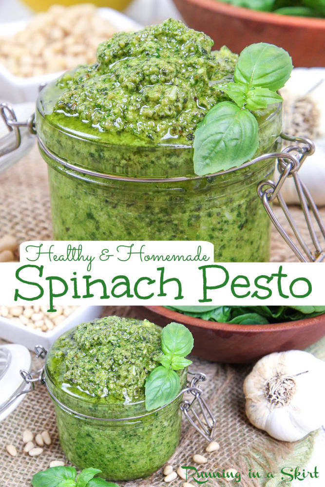 Spinach Pesto recipe via @juliewunder