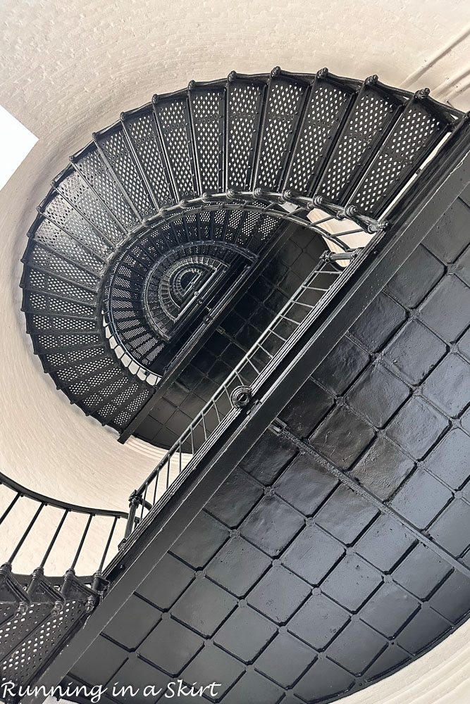 Stairs to the top of Bodie Island Lighthouse