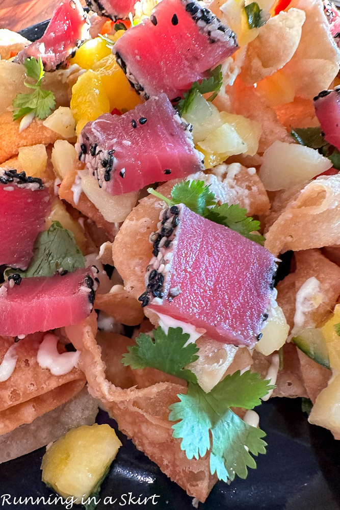 Bald Head Island Restaurants - Horizons Tuna Nachos