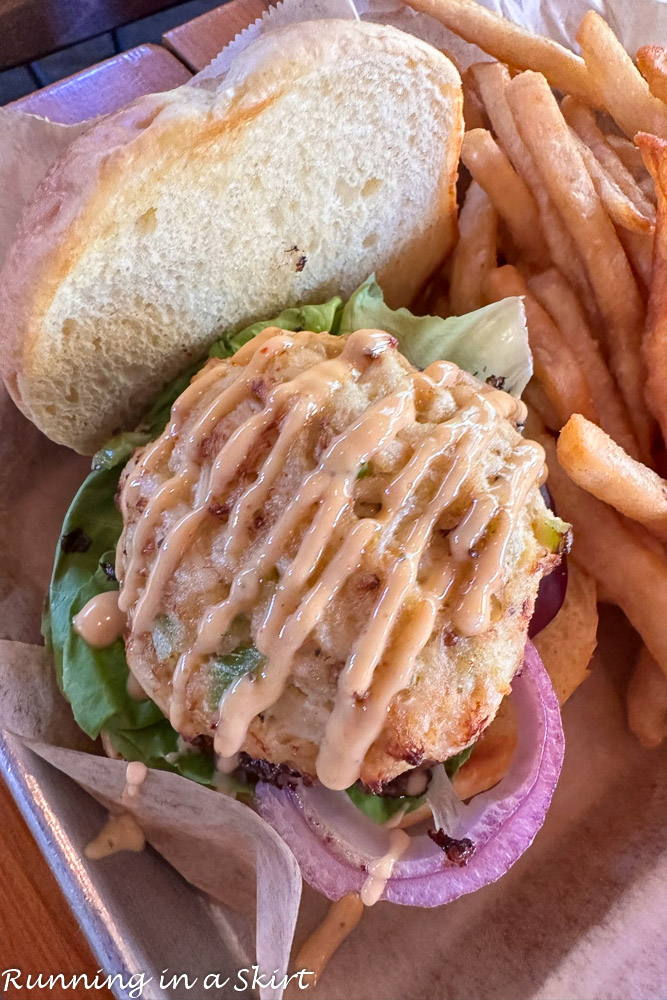 Jailhouse Provisions Crab Cake Sandwich