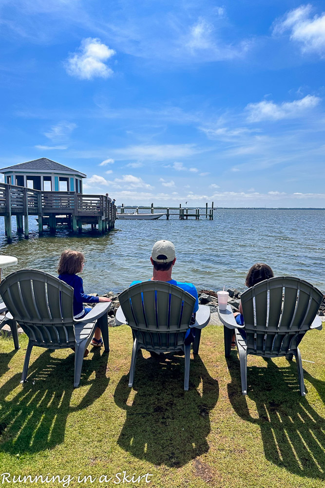 Nags Head Restaurants Miller's Waterfront sunset view