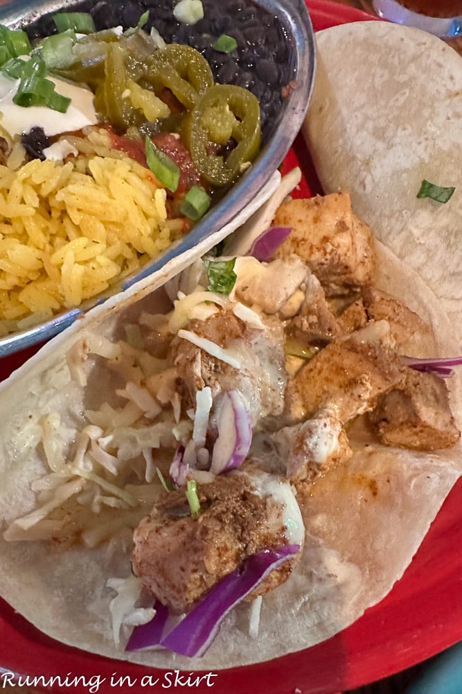 Tortugas' Lie fish tacos 