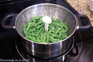 Cheesy Green Bean Casserole with fresh green beans