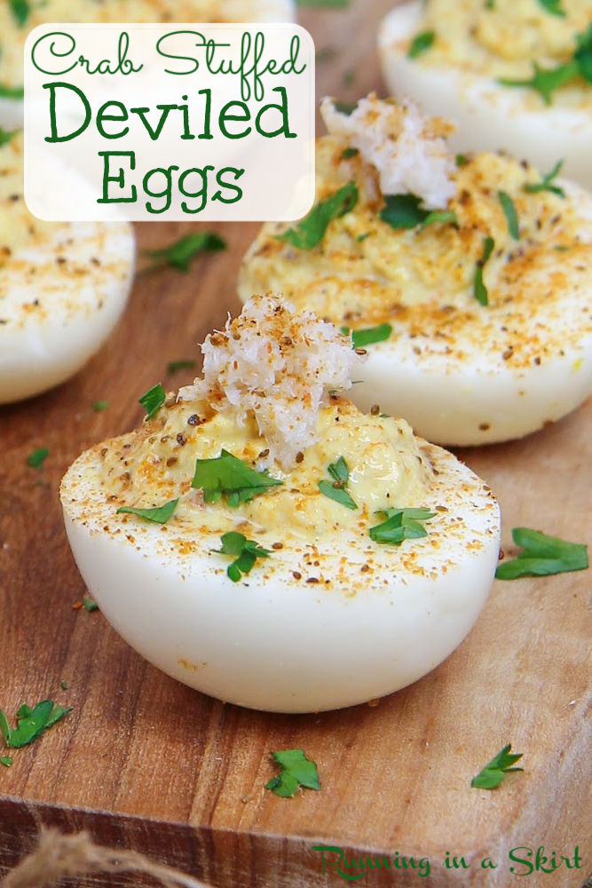 Crab Deviled Eggs Pinterest Pin