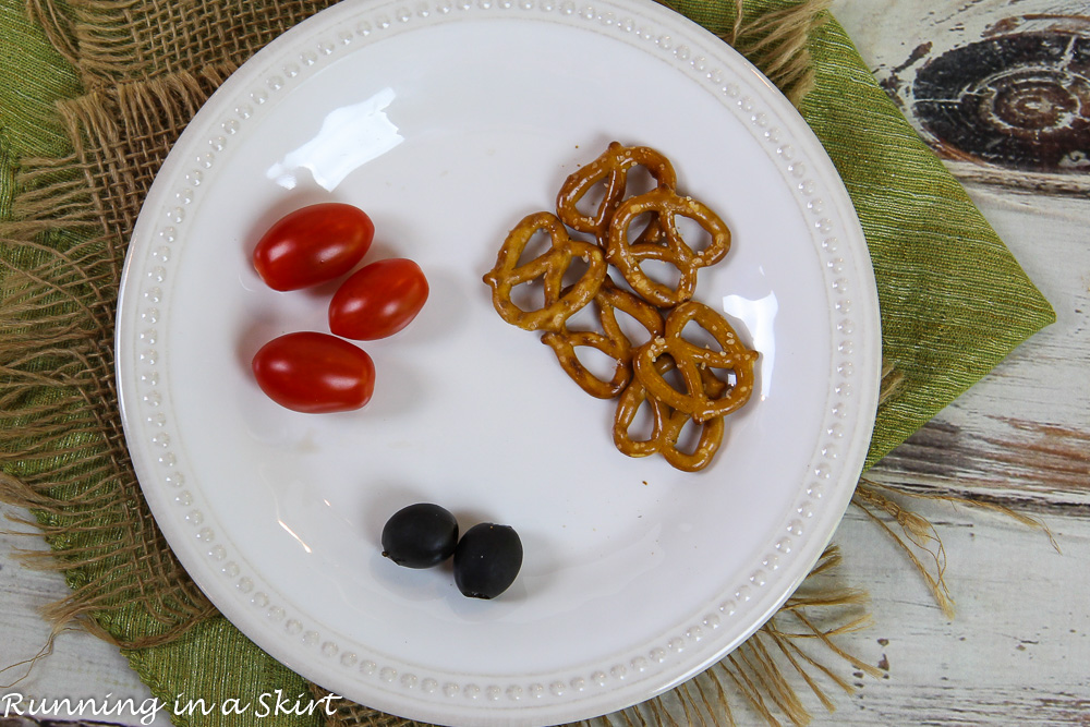 Ingredients for Rudolph Reindeer face.