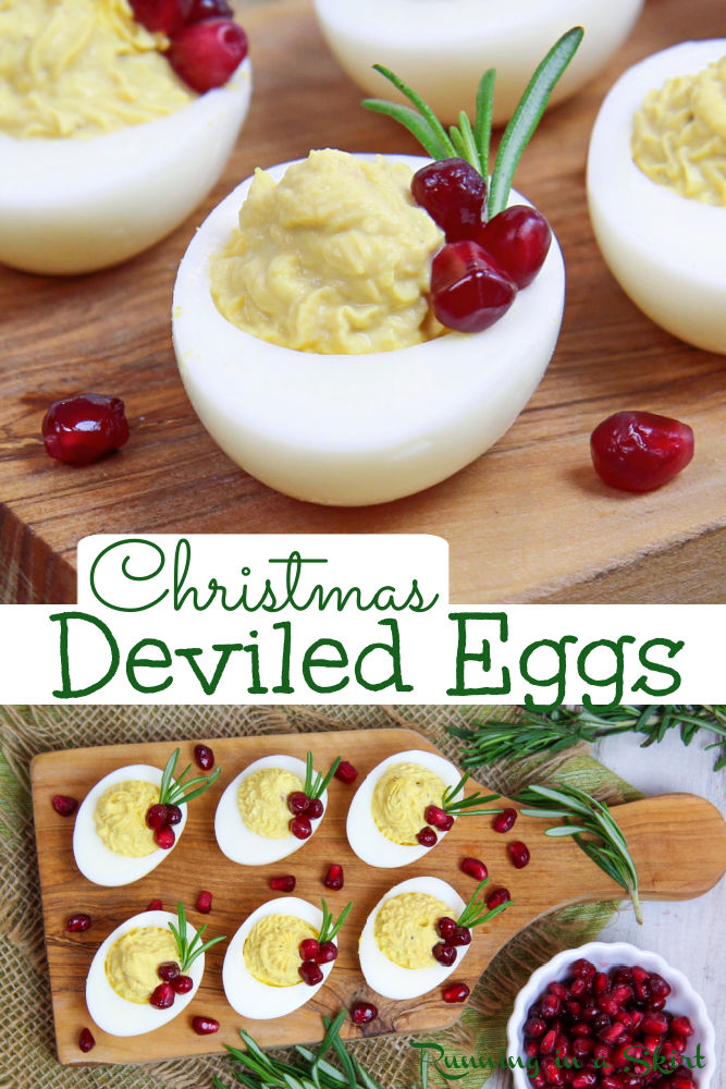 Christmas Deviled Eggs via @juliewunder