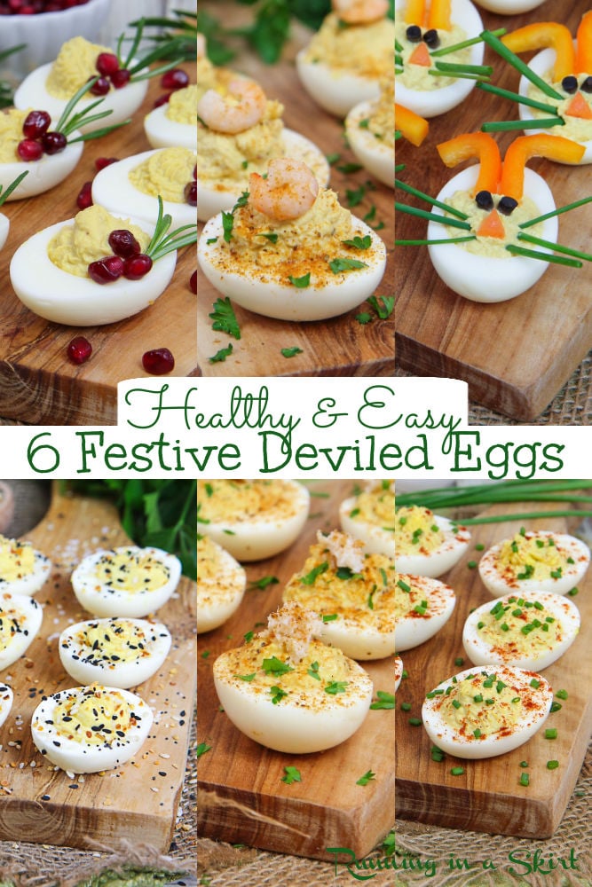 6 Fun & Unique Deviled Egg Recipes via @juliewunder